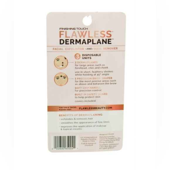 Finishing Touch Flawless DermaPlane Facial Exfoliator & Hair Remover-NEW - Picture 3 of 3